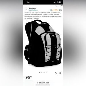Never used backpack for laptop or travel